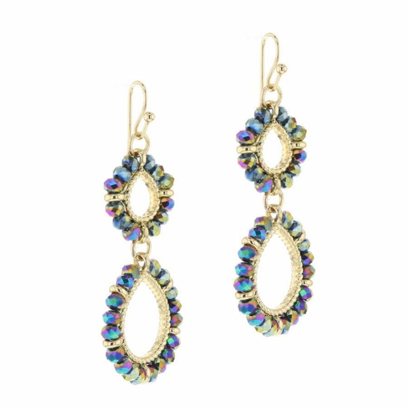 stella & ruby Jewelry - Stella & ruby beaded doble drops earrings